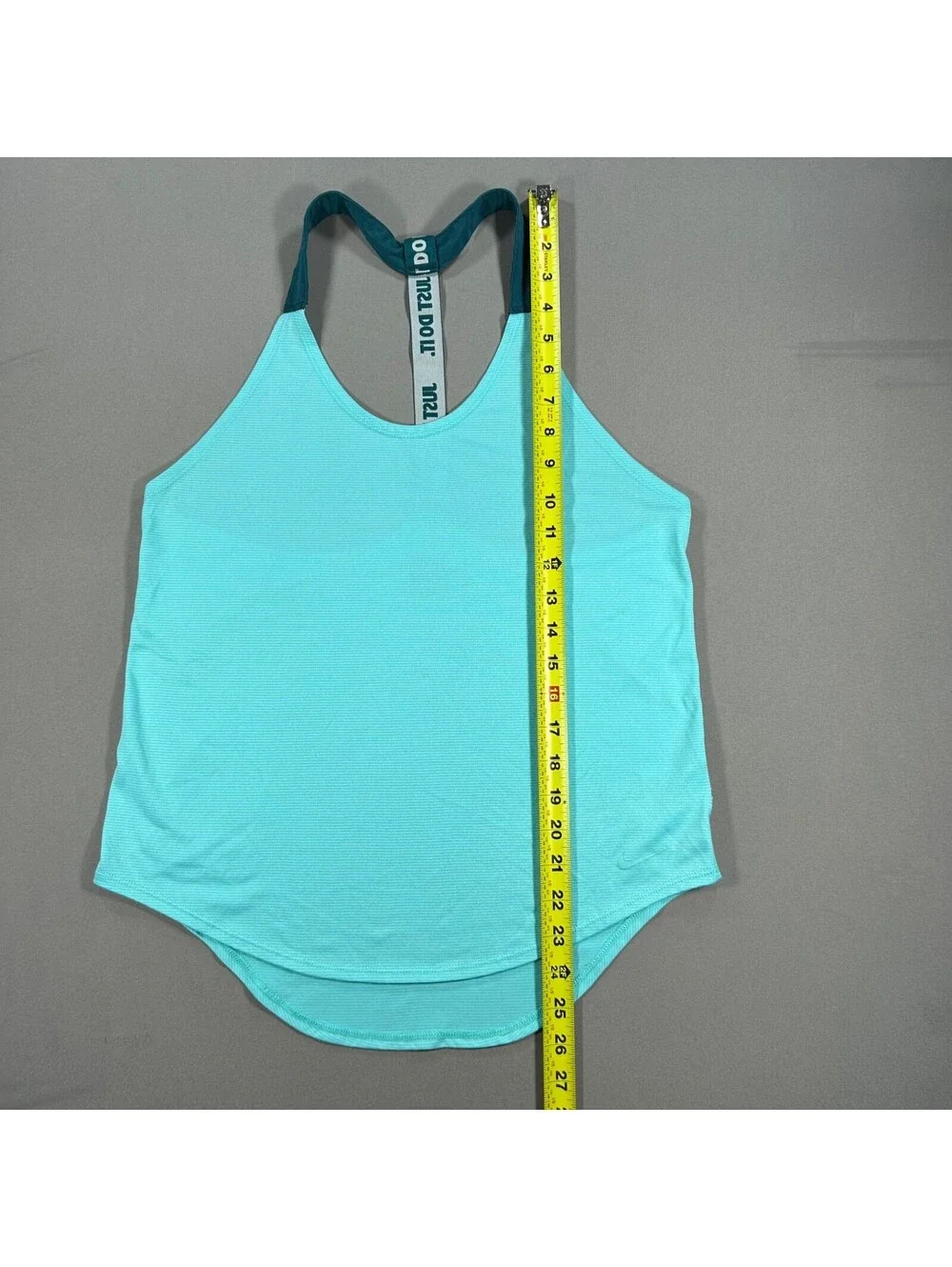 Nike Dri-FIT Tank Top Womens Small Blue Racerback Scoop Neck Loose Fi